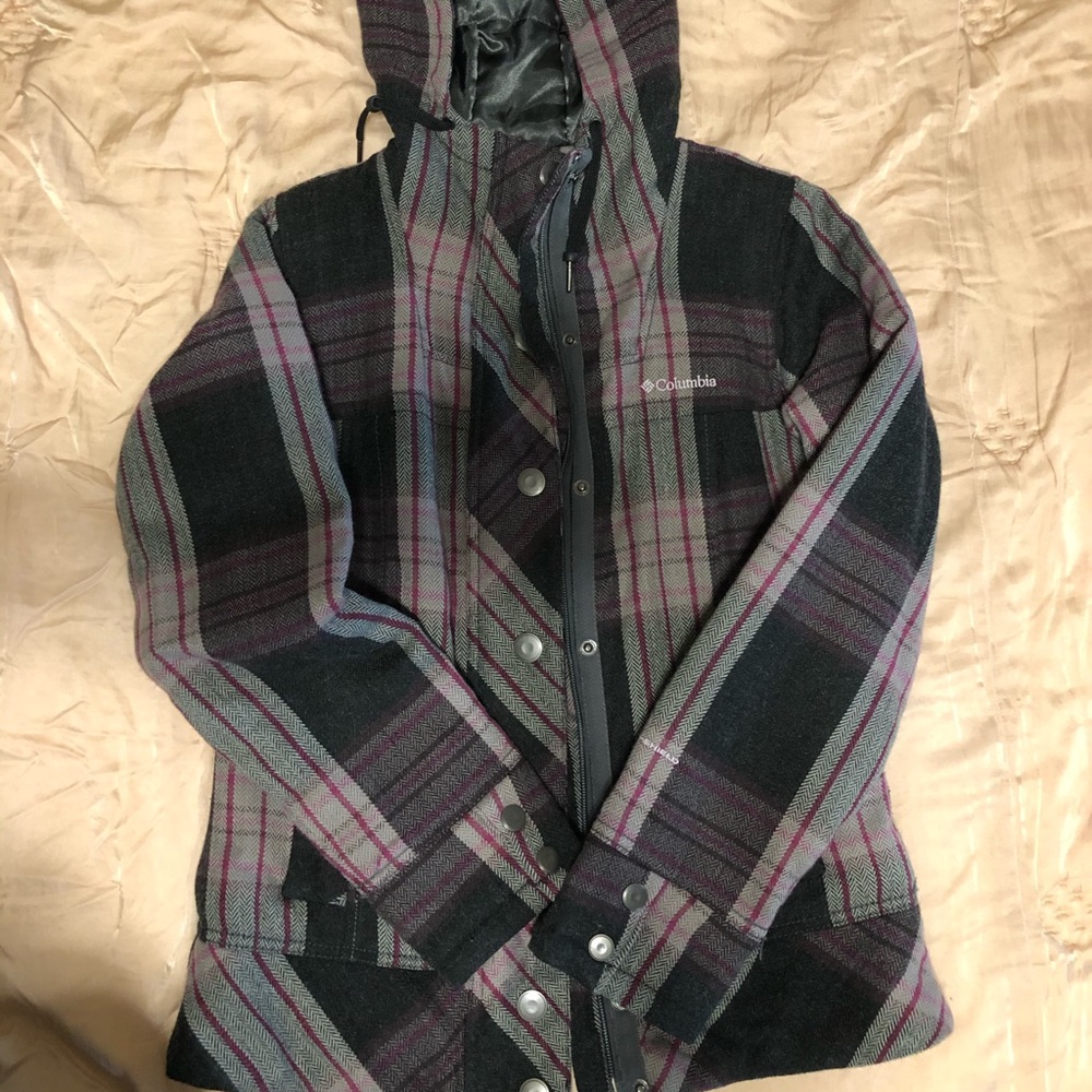 Columbia Plaid Coat